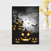 ハロウィンカード カード (黄色い花)