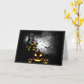 ハロウィンカード カード (黄色い花)