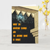 ハロウィンカード カード (黄色い花)