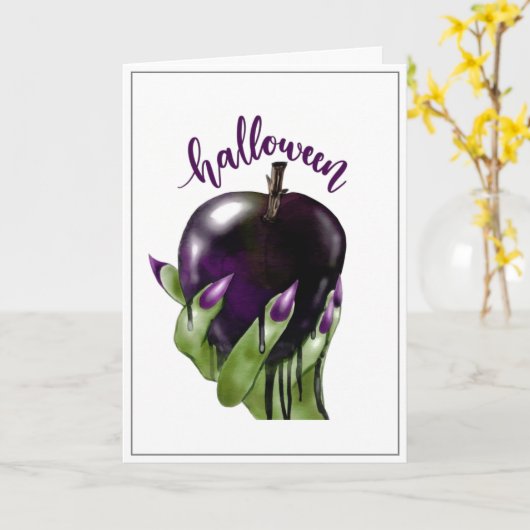 ハロウィンカード カード (黄色い花)