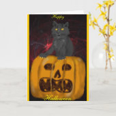 ハロウィンカード カード (黄色い花)