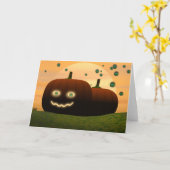 ハロウィンカード カード (黄色い花)