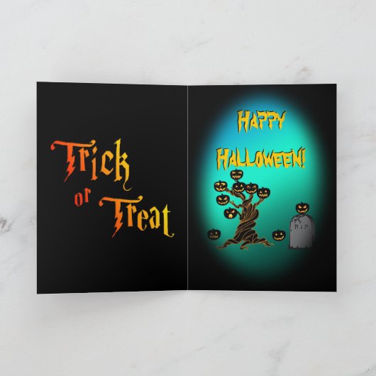 ハロウィンカード カード (内部)