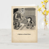 ハロウィンカード：悪夢オンブロッコリー通り カード (黄色い花)