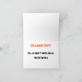 ハロウィンカード 招待状 (内部)