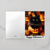 ハロウィンカード 箔グリーティングカード (外側レイダウン)