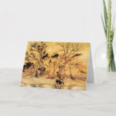 ハロウィンカード: 魔法使いの安息日 カード (正面)