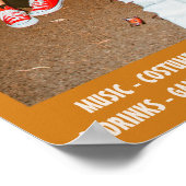 ハロウィンカーニバル衣装 ヴィンテージ ハロウィン編集可能 ポスター (角)