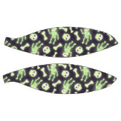 ハロウィンカ不気味ウトス白熱［赤熱］光を放つケルトンボーンズスカル バスケットボール (パネル)