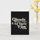 ハロウィンガウルはただおもしろいを持ちたい カード (黄色い花)