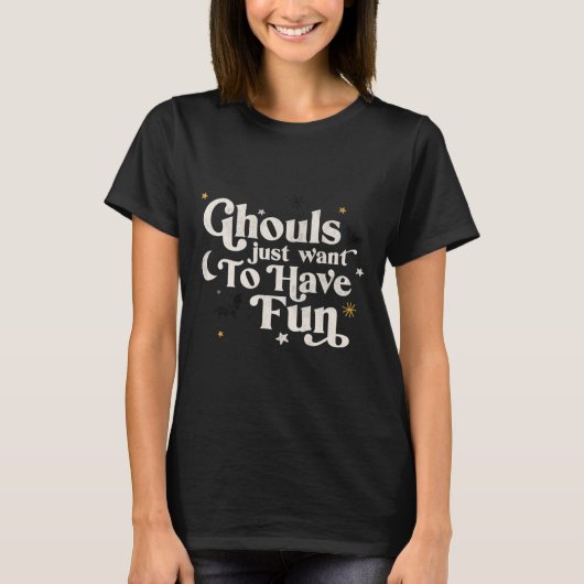 ハロウィンガウルはただおもしろいを持ちたい Tシャツ (正面)