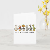 ハロウィンガチョウ不気味ジャストホローウィングース カード (黄色い花)