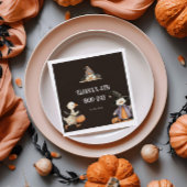 ハロウィンガチョウ子供の誕生日衣装パーティー スタンダードカクテルナプキン