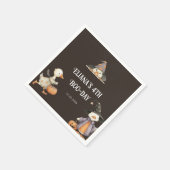 ハロウィンガチョウ子供の誕生日衣装パーティー スタンダードカクテルナプキン (角)