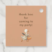 ハロウィンガチョウ子供の誕生日衣装パーティー フェイバータグ (裏面)