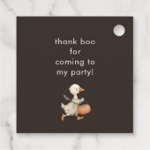 ハロウィンガチョウ子供の誕生日衣装パーティー フェイバータグ (裏面)