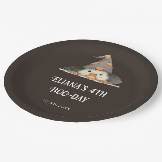 ハロウィンガチョウ子供の誕生日衣装パーティー ペーパープレート (アングル)