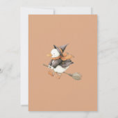 ハロウィンガチョウ子供の誕生日衣装パーティー 招待状 (裏面)