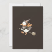 ハロウィンガチョウ子供の誕生日衣装パーティー 招待状 (裏面)