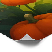 ハロウィンガーデンAI生成の魔法の瞬間 ポスター (角)