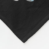 ハロウィンガーリーブルーデニム幽霊名門私立校風の幽霊ボウ フリースブランケット (角)