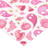 ハロウィンガーリーベイビーシャワーパーティーピンクのテーブルクロス テーブルクロス (アングル)