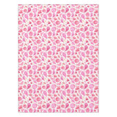 ハロウィンガーリーベイビーシャワーパーティーピンクのテーブルクロス テーブルクロス (正面)