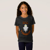 ハロウィンガールのTシャツ | ブーはあなたを見ている Tシャツ (正面フル)