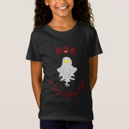 ハロウィンガールのTシャツ | ブーはあなたを見ている Tシャツ