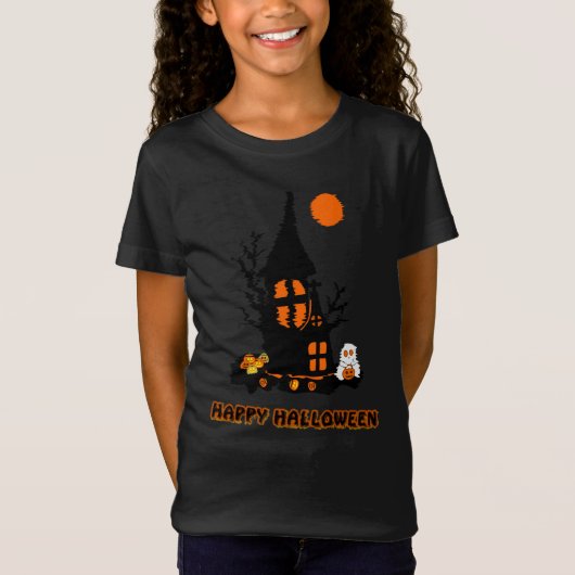 ハロウィンガールのTシャツ Tシャツ (正面)