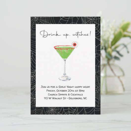 ハロウィンガールズナイト招待状 招待状 (スタンド正面)