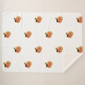 ハロウィンガールズミニカボチャCookie シェルパブランケット (正面(横))