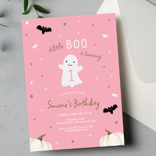 ハロウィンガール1歳の誕生日 招待状