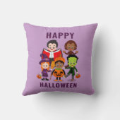 ハロウィンキッズかわいいコスチュームパーティー クッション (裏面)