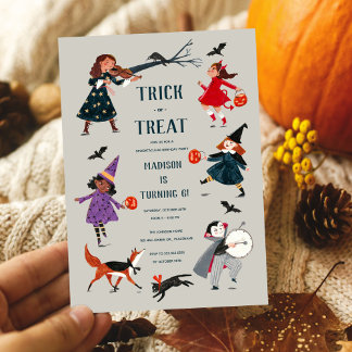 ハロウィンキッズの衣装パーティの招待状 シーズンカード