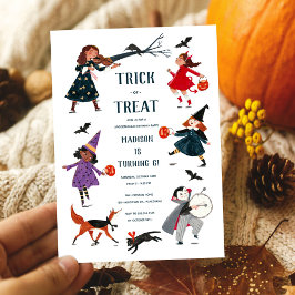 ハロウィンキッズの衣装パーティの招待状 シーズンカード