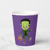 ハロウィンキッズの衣装パーティー 紙コップ (裏面)