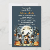ハロウィンキッズコスチュームパーティの招待状 招待状 (正面)