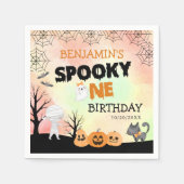 ハロウィンキッズコスチューム1st誕生日パーティー スタンダードカクテルナプキン (正面)