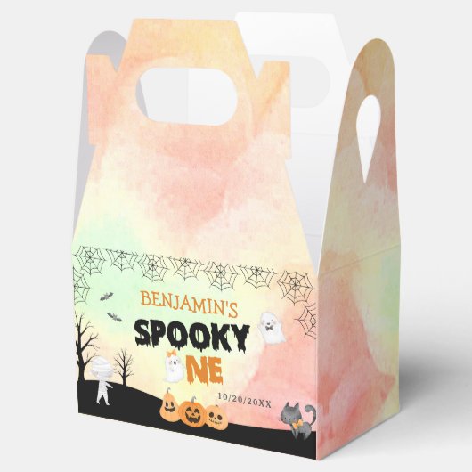 ハロウィンキッズコスチューム1st誕生日パーティー フェイバーボックス (オープン)