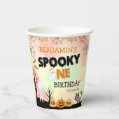 ハロウィンキッズコスチューム1st誕生日パーティー 紙コップ (正面)