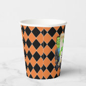 ハロウィンキッズネームフランケンシュタイン誕生日カスタム 紙コップ (右)