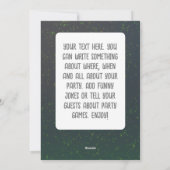 ハロウィンキッズパーティーかわいい招待状 シーズンカード (裏面)