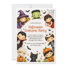 ハロウィンキッズパーティーの招待状