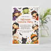 ハロウィンキッズパーティーの招待状 招待状 (スタンド正面)