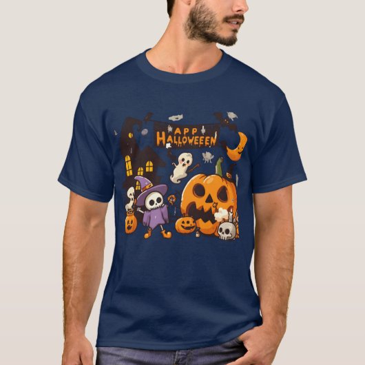 ハロウィンキッズbbエンファントおもしろい tシャツ (正面)