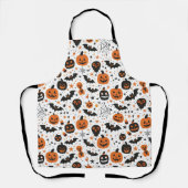 ハロウィンキッチンのおばけかわいい装飾 エプロン (正面)