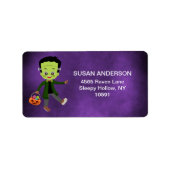 ハロウィンキッドの衣装パーティーフランケンシュタイン ラベル (正面)