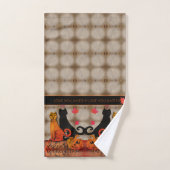 ハロウィンキティ猫タオル バスタオルセット (ハンドタオル)