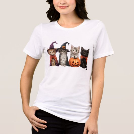ハロウィンキャッツTシャツ トライブレンドTシャツ (正面)